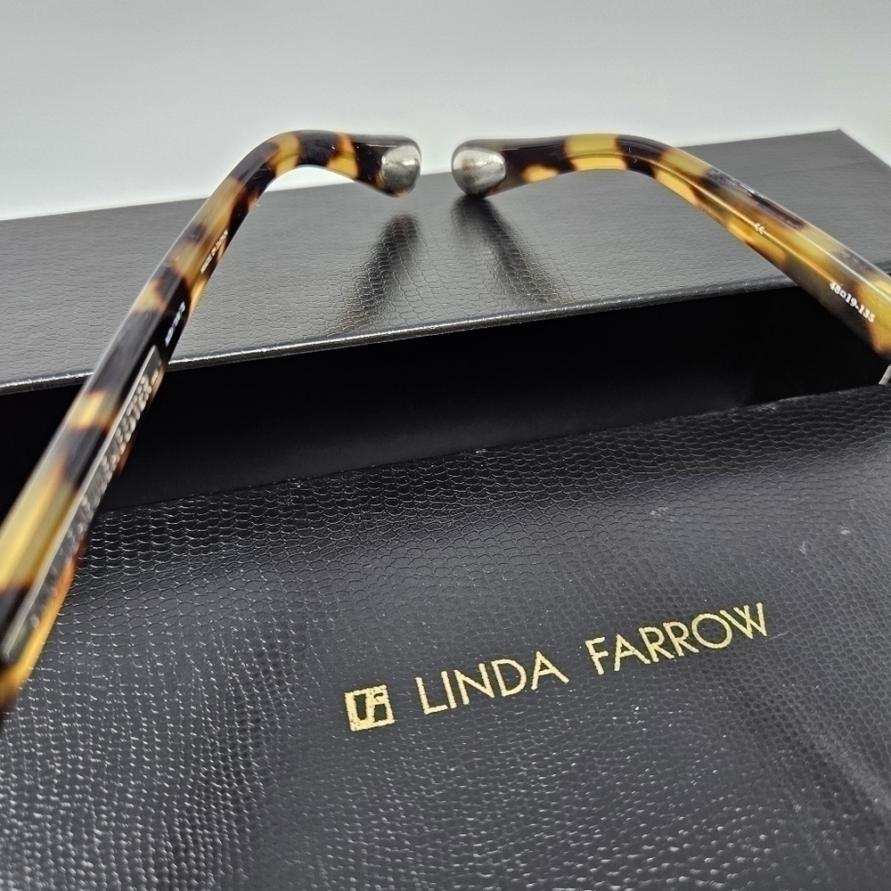 Linda Farrow x Ann Demeulemeester Tortoiseshell Oval Optical  Eyeglass Frame - Picture 11 of 16